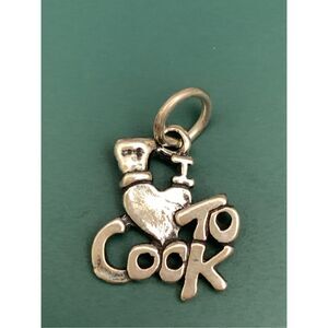 Love ❤️ To Cook Sterling Silver Jewelry Charm #chef